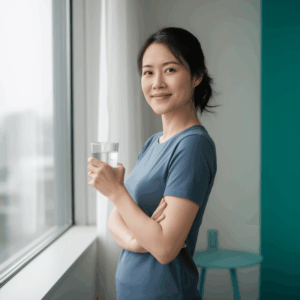 Healthy woman experiencing improved clarity and energy through targeted brain nutrition