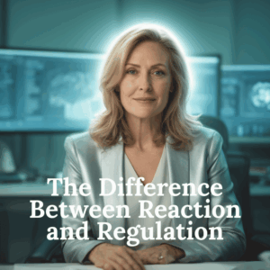 Difference between a regulated brain and reactive behavior under stress in high-performance environments